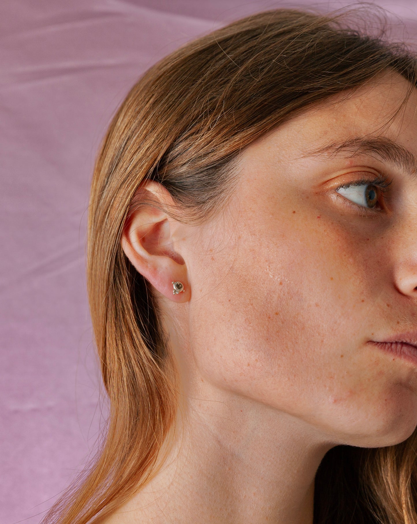 עגילי סמוקי טופז