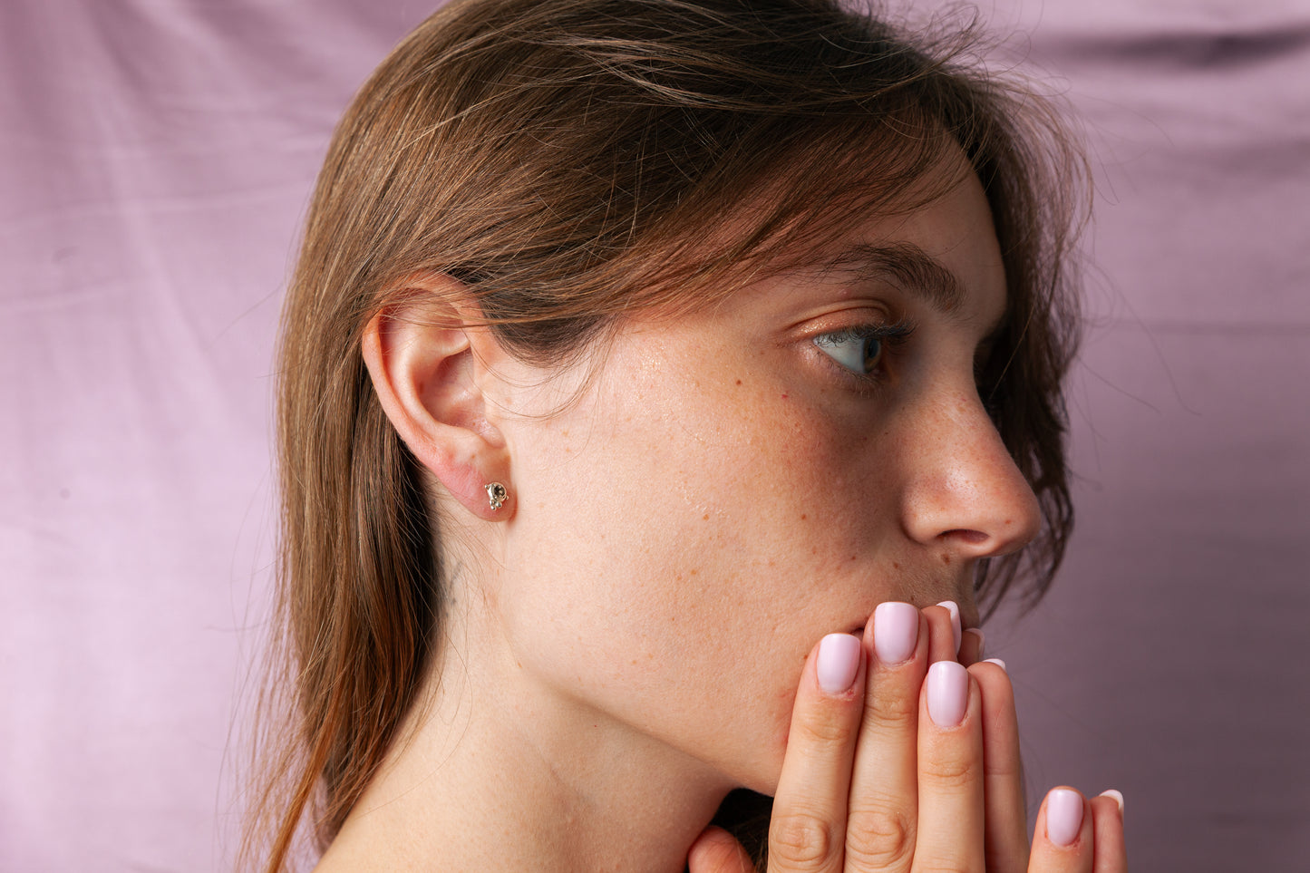 עגילי סמוקי טופז